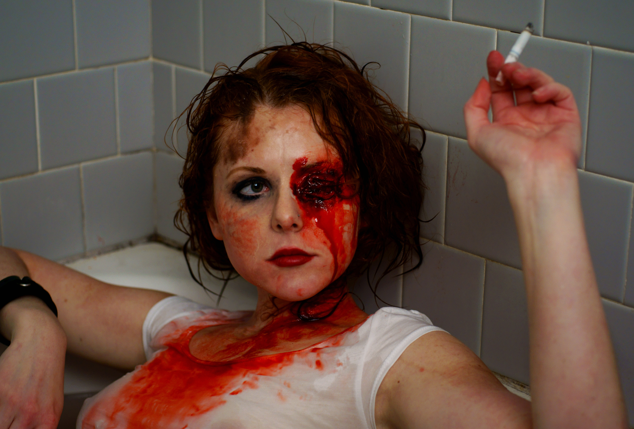 Jessi Gotta as Frankie Ducane in The Big Bad; photo by Patrick J. Eves