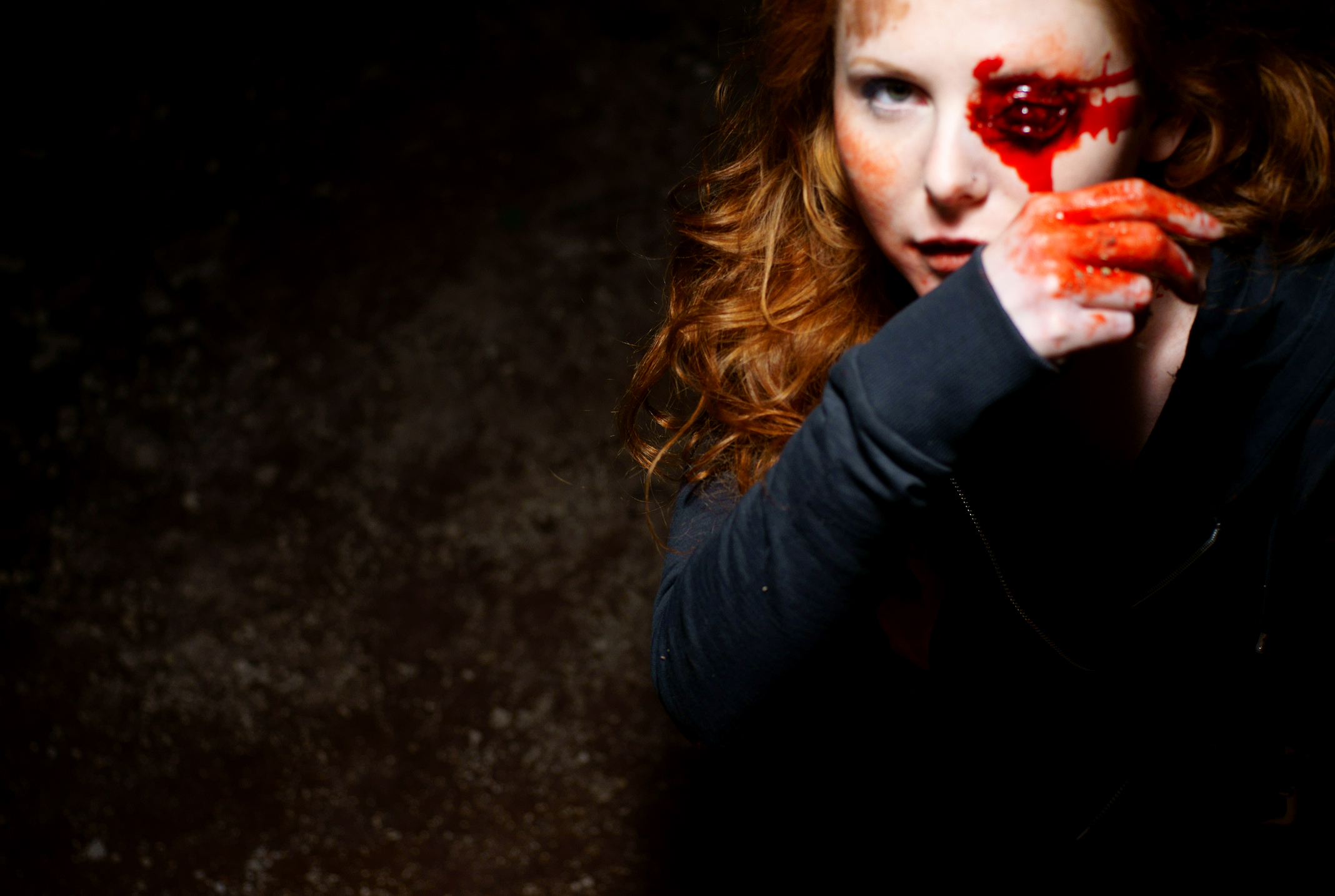 Jessi Gotta as Frankie Ducane in The Big Bad; photo by Patrick J. Eves